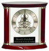 7 3/4" Executive & Rosewood Piano Finish Clock