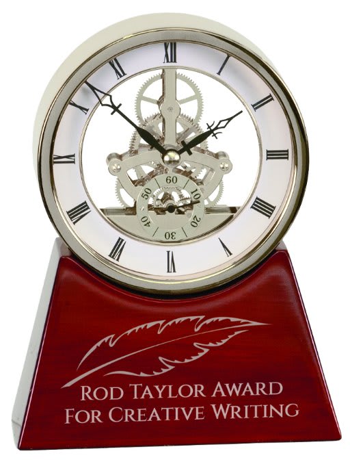 7 1/4" Executive & Rosewood Piano Finish Clock