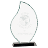 Facet Glass Award on Black Base — Shape and Size
