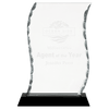 Facet Glass Award on Black Base — Shape and Size