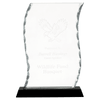 Facet Glass Award on Black Base — Shape and Size