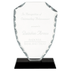 Facet Glass Award on Black Base — Shape and Size