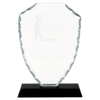 Facet Glass Award on Black Base — Shape and Size