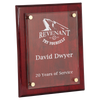 10 1/2" x 13" Piano Finish Floating Glass Plaque