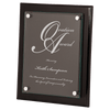 10 1/2" x 13" Piano Finish Floating Glass Plaque
