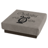 3 1/2" x 3 1/2" Medal Box with Laserable Leatherette Lid