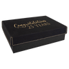 7 3/8" x 5 3/4" Gift Box with Laserable Leatherette Lid