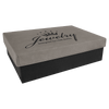 9 7/8" x 7 1/8" Gift Box with Laserable Leatherette Lid