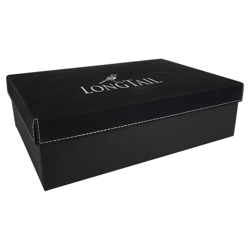 11 3/4" x 7 3/4" Gift Box with Laserable Leatherette Lid