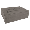 8" x 6 3/8" Laserable Leatherette Premium Gift Box