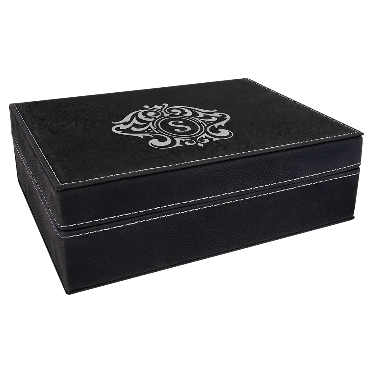 8" x 6 3/8" Laserable Leatherette Premium Gift Box