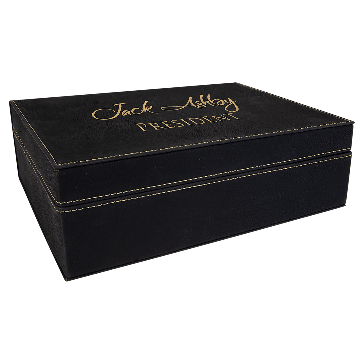 10 1/4" x 7 1/2" Laserable Leatherette Premium Gift Box