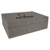 10 1/4" x 7 1/2" Laserable Leatherette Premium Gift Box