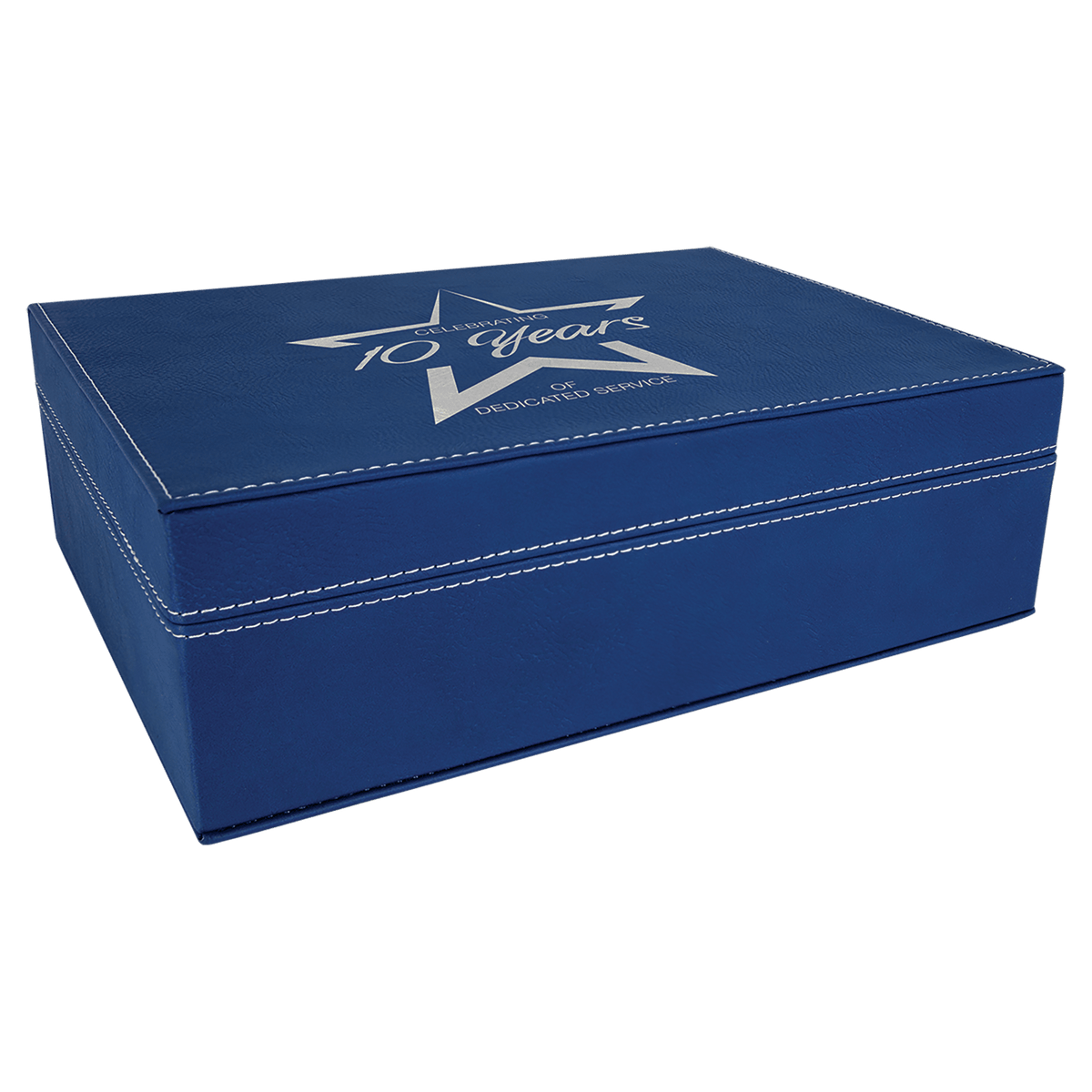 10 1/4" x 7 1/2" Laserable Leatherette Premium Gift Box