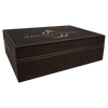 12 1/4" x 8 1/4" Laserable Leatherette Premium Gift Box