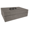 12 1/4" x 8 1/4" Laserable Leatherette Premium Gift Box