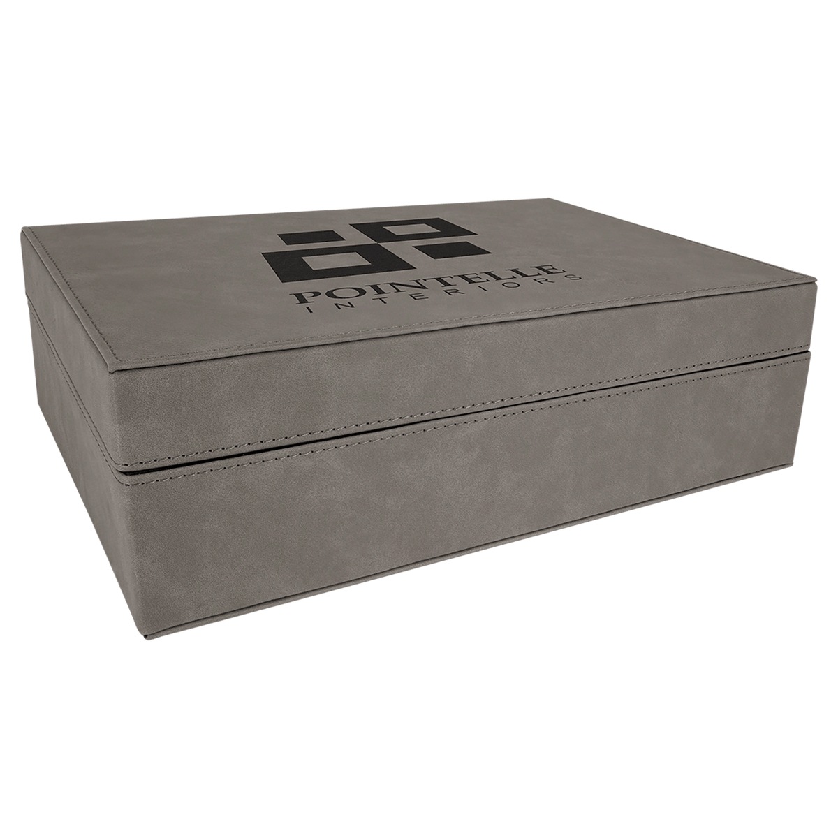 12 1/4" x 8 1/4" Laserable Leatherette Premium Gift Box
