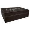 12 1/4" x 8 1/4" Laserable Leatherette Premium Gift Box