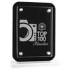 Black Floating Glass Standup Plaque