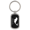 1 1/8" x 1 7/8" Laserable Rectangle Keychain