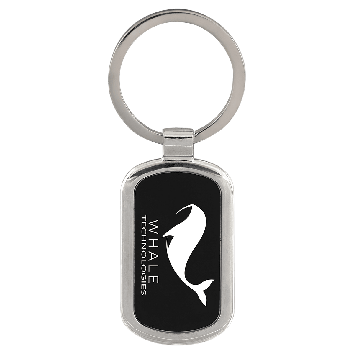 1 1/8" x 1 7/8" Laserable Rectangle Keychain