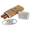 Laserable Leatherette Cigar Case with Cutter