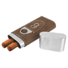 Laserable Leatherette Cigar Case with Cutter