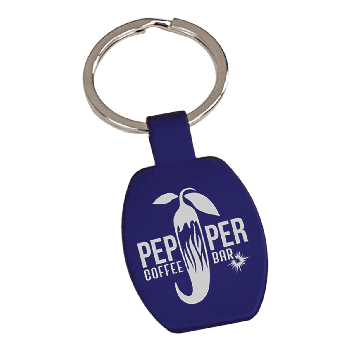 1 5/8" Laserable Rectangle Keychain