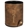 Laserable Leatherette Dice Cup with 5 Dice