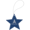Laserable Leatherette Star Ornament with String