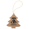 Laserable Leatherette Tree Ornament with String