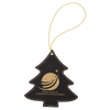 Laserable Leatherette Tree Ornament with String