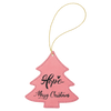 Laserable Leatherette Tree Ornament with String