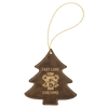 Laserable Leatherette Tree Ornament with String