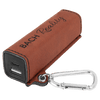 Laserable Leatherette 2200 mAh Power Bank with USB-C Cord