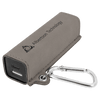 Laserable Leatherette 2200 mAh Power Bank with USB-C Cord
