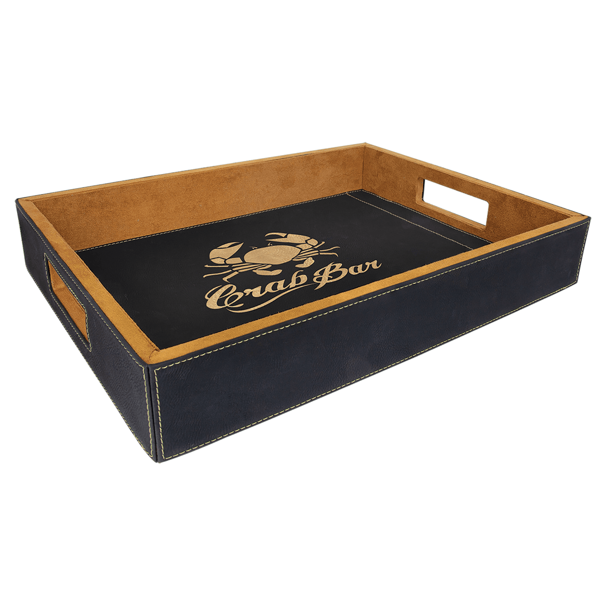 16" x 12" Laserable Leatherette Serving Tray