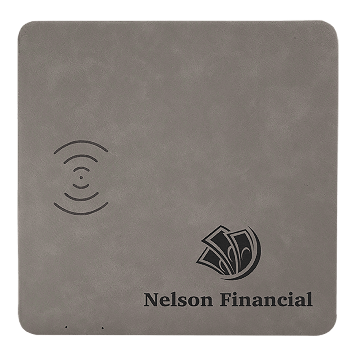 8" x 8" Laserable Leatherette Phone Charging Mat