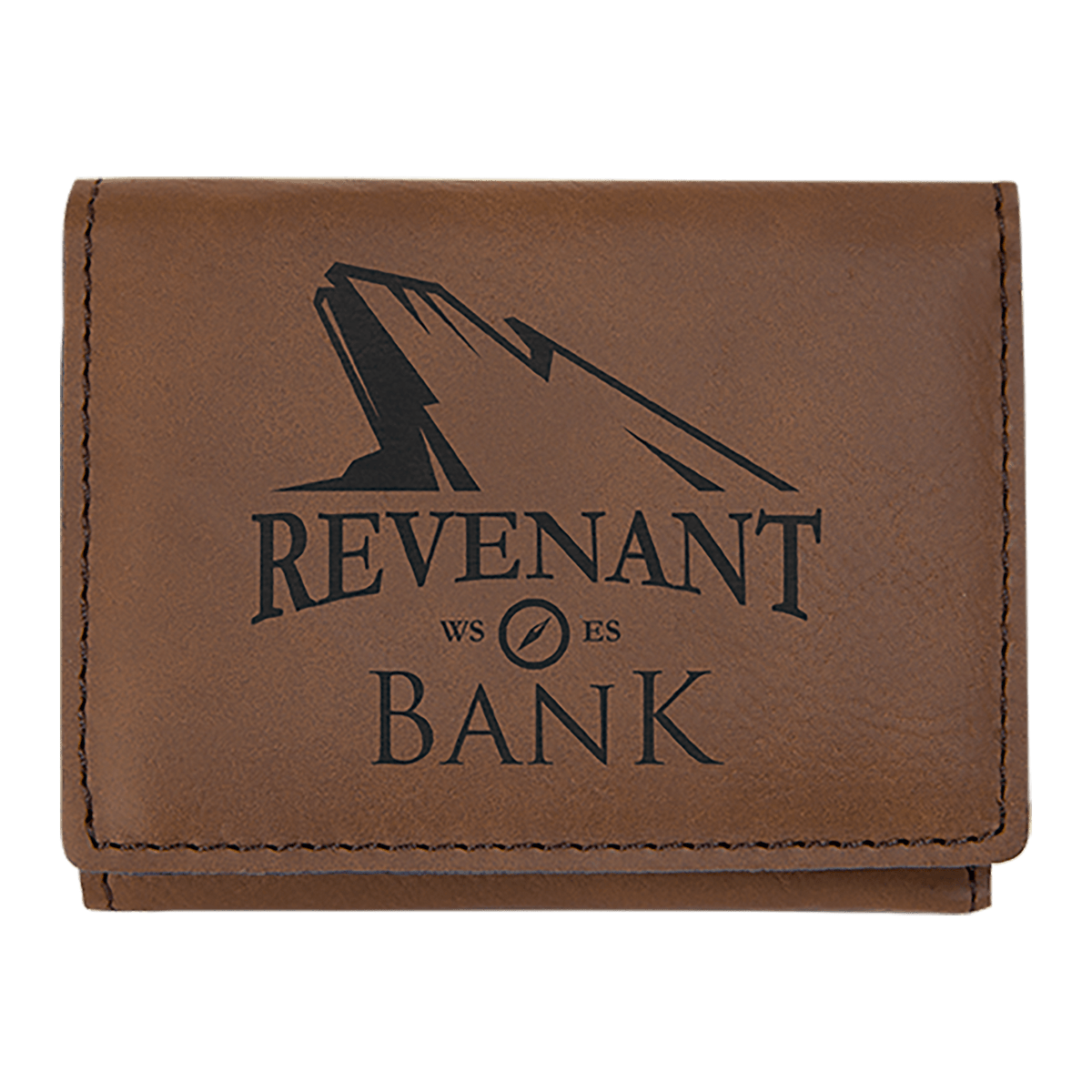 3" x 4" Laserable Leatherette Trifold Wallet