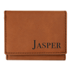 3" x 4" Laserable Leatherette Trifold Wallet