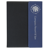 Blue/Silver Laserable Leatherette / Black