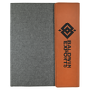 9 1/2" x 12" Canvas Portfolio with Leatherette Accent and Notepad