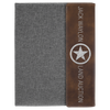 9 1/2" x 12" Canvas Portfolio with Leatherette Accent and Notepad