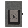 5 1/4" x 8 1/4" Laserable Leatherette Journal with Cell/Card Slot