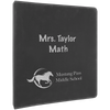 10 1/2" x 11 1/2" Laserable Leatherette 3 Ring Binder with 1" Slant D Rings