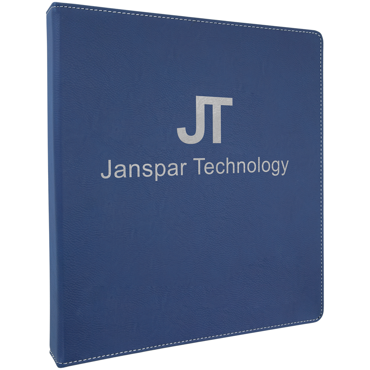 10 1/2" x 11 1/2" Laserable Leatherette 3 Ring Binder with 1" Slant D Rings