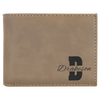 Laserable Leatherette Bi-Fold Wallet w/Flip ID Display
