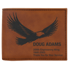 Laserable Leatherette Bi-Fold Wallet w/Flip ID Display