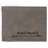 Laserable Leatherette Bi-Fold Wallet w/Flip ID Display