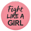2 1/2" Laserable Leatherette Compact Mirror